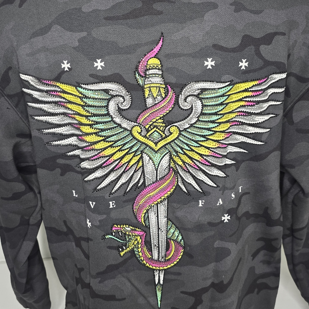 Affliction Men's Black Label Hoodie - Picture 11 of 13